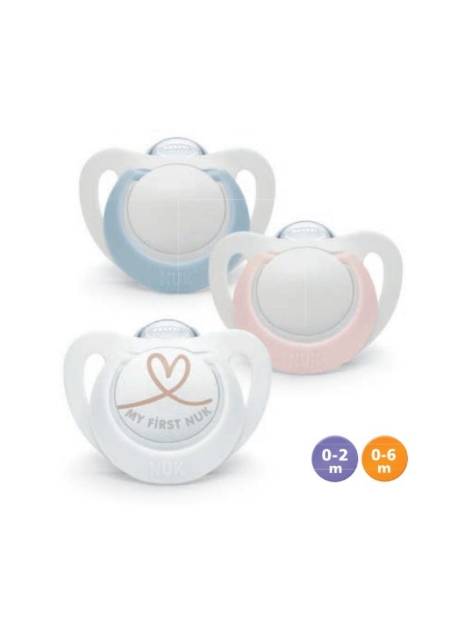 NUK Star Silicone Soother 0-6M Baby Pacifier BPA-Free Soft Newborn Comfort - Image 3